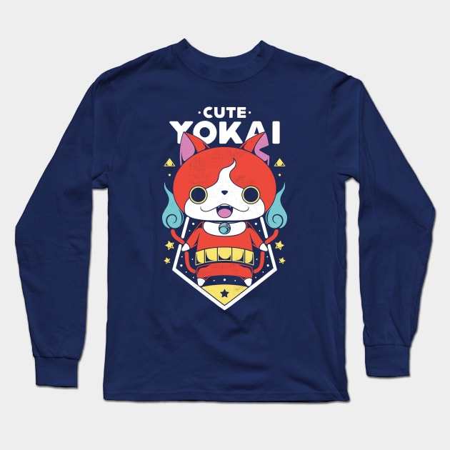 Cute Yokai Long Sleeve T-Shirt by Alundrart